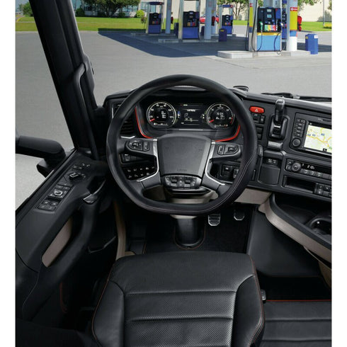 Husa volan camion Club Skeentex - Negru - Iveco S-Way (10/2019>) - Scania R/S serie 7 (11/2016>)